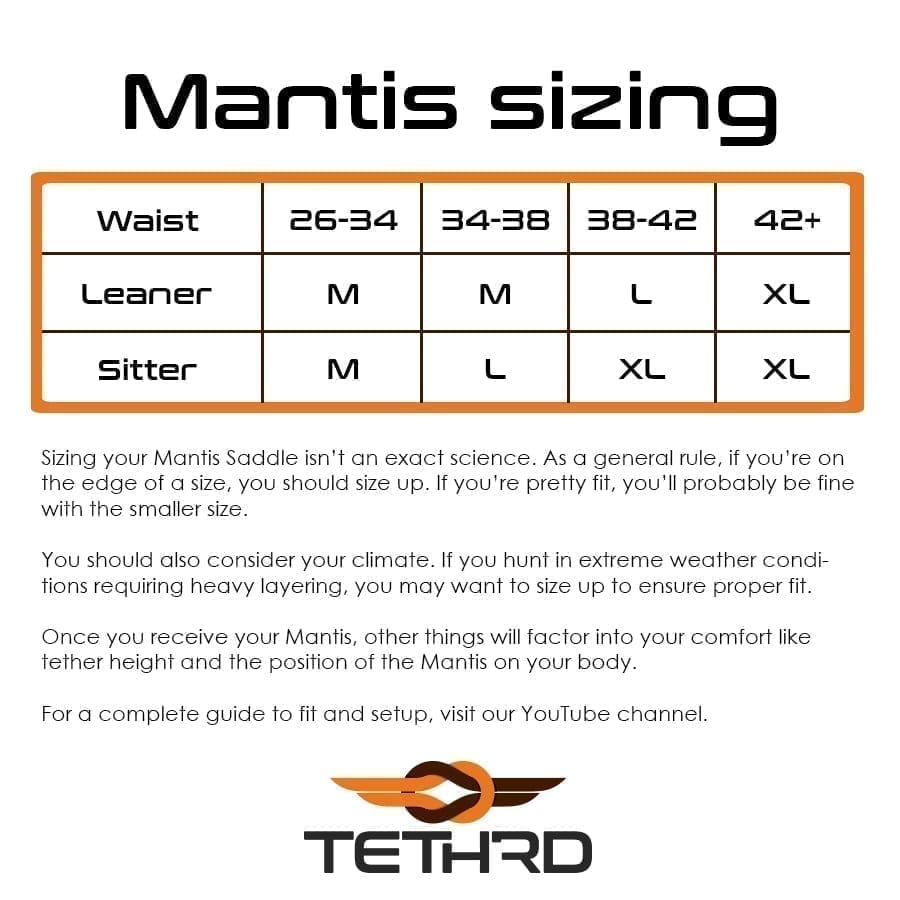 Mantis Size Chart